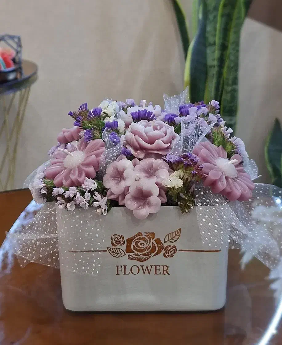 باکس گل شمعی جاودان|صنایع دستی و سایر لوازم تزئینی|آران و بیدگل, |دیوار