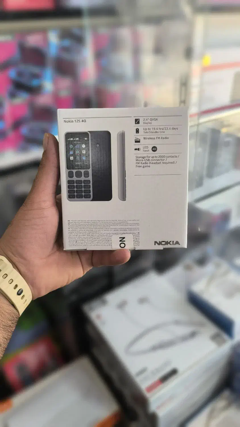 نوکیا ۱۲۵ دو سیم کارت با ضمانت رجیستر شده|موبایل|خرمآباد, |دیوار