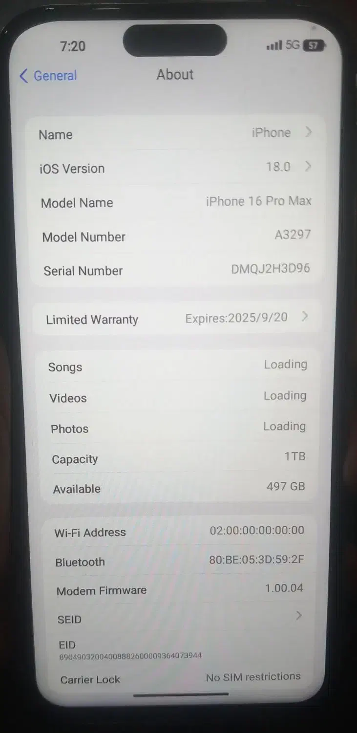 طرح iPhone 16 Pro Max با حافظهٔ ۱ ترابایت|موبایل|اهواز, دغاغله|دیوار