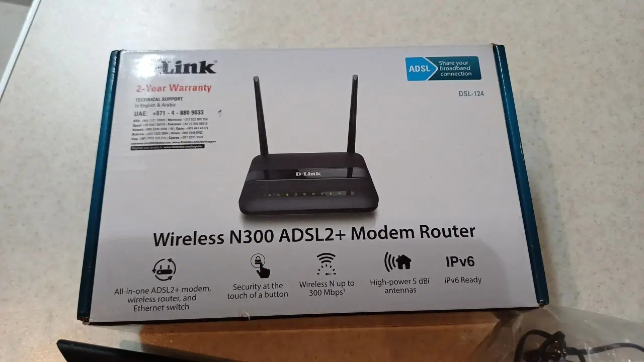 مودم D-Link DSL-124|مودم و تجهیزات شبکه|تهران, دستغیب|دیوار