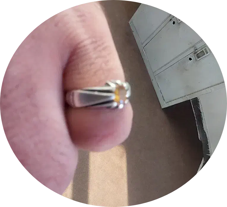 انگشنر یاقوت زرد رکاب نقره دست|جواهرات|قدس, شهر‌قدس|دیوار