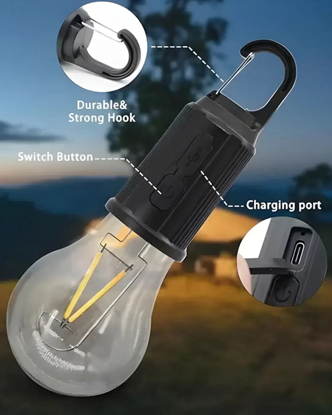 لامپ شارژی قلابدار|لامپ و چراغ|تبریز, |دیوار