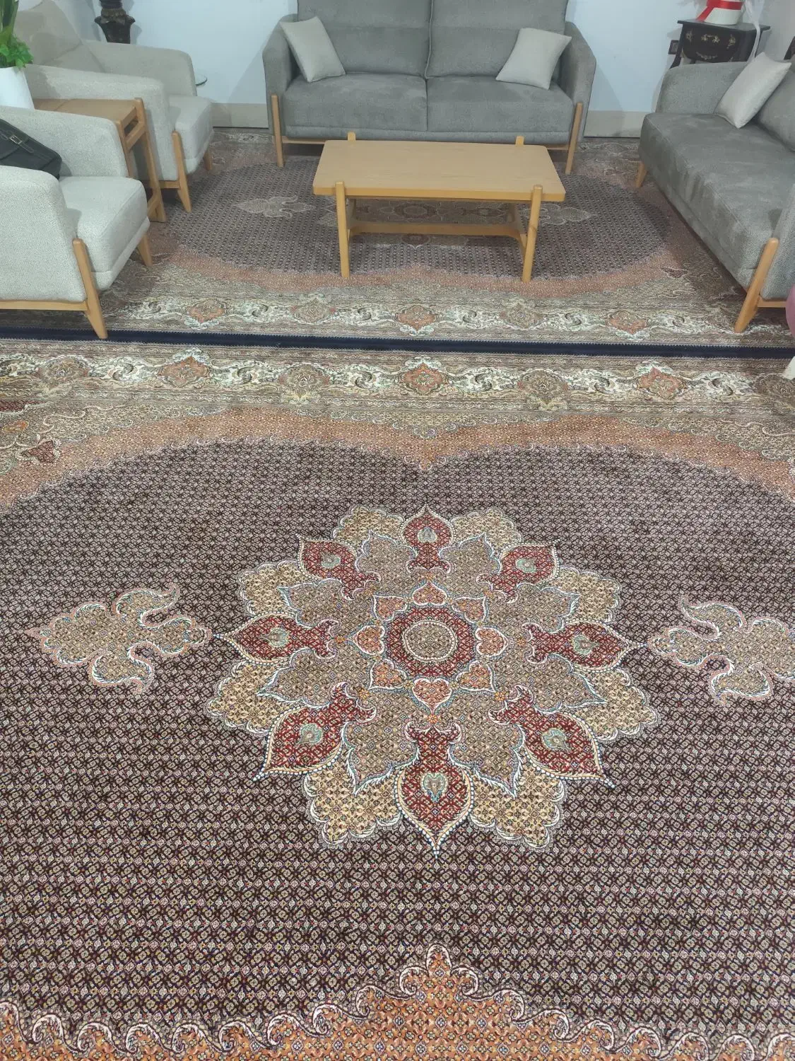 فروش سه تخته فرش ۱۲متری کارکرده|فرش|فراشبند, |دیوار