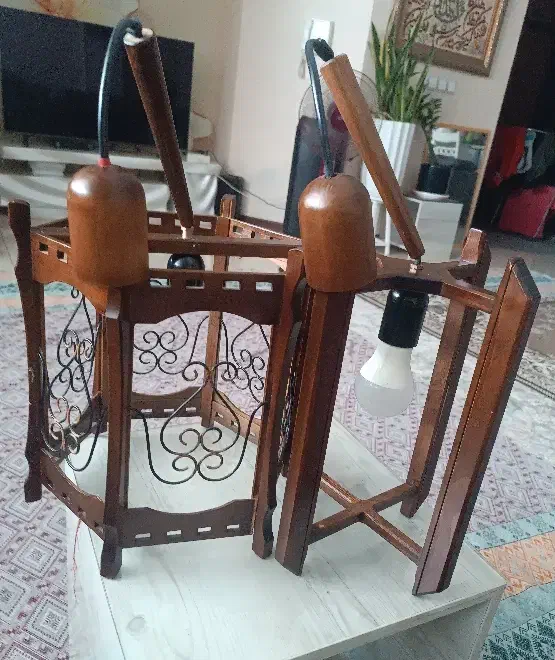 دو عدد لوستر ساده و قشنگ  کار دست|لوستر و چراغ آویز|اصفهان, ملک‌شهر|دیوار