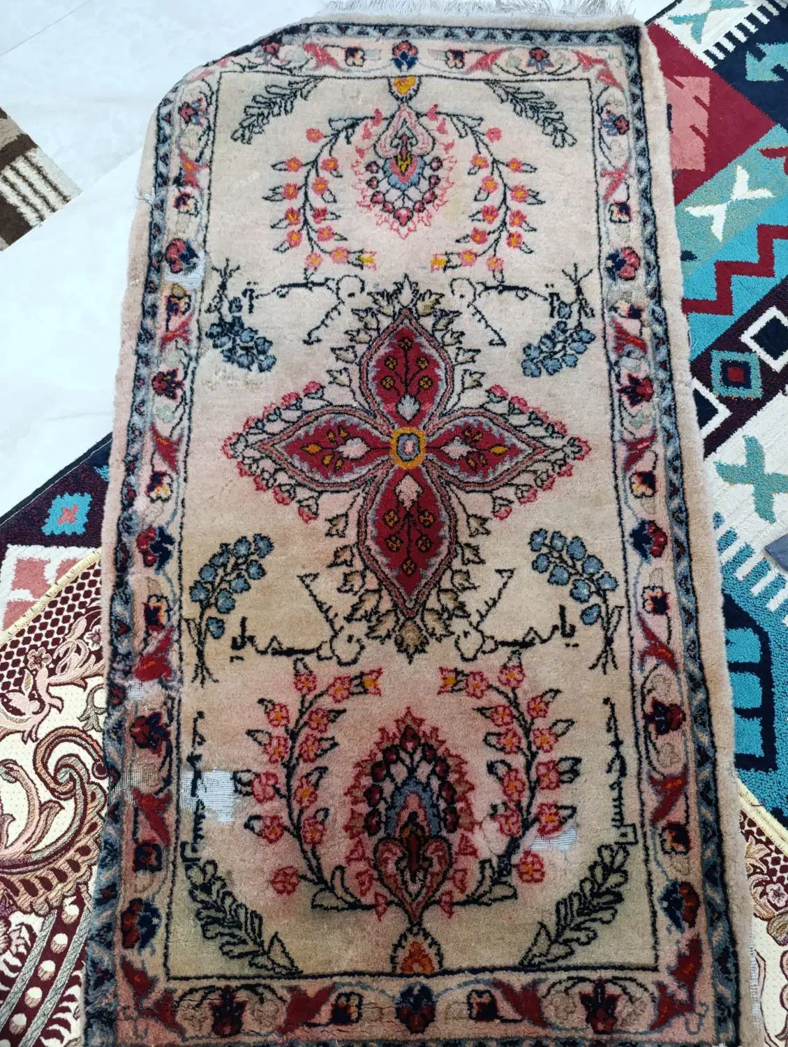 قالیچه دستباف قدیمی|فرش|شوشتر, |دیوار