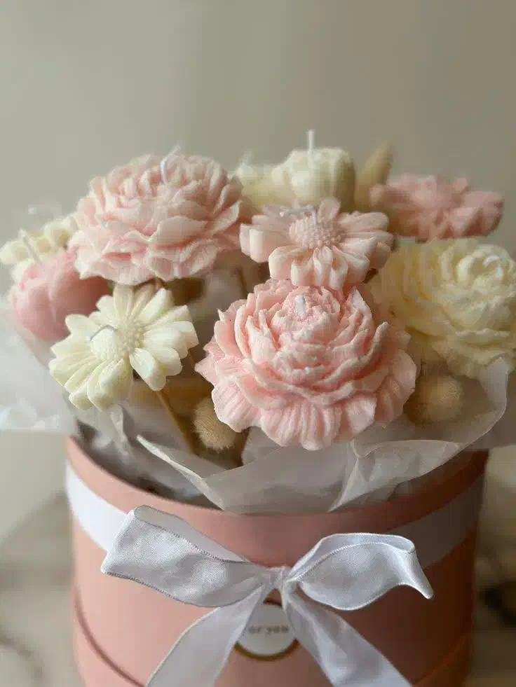 باکس گل شمع|صنایع دستی و سایر لوازم تزئینی|مشهد, هنرور|دیوار