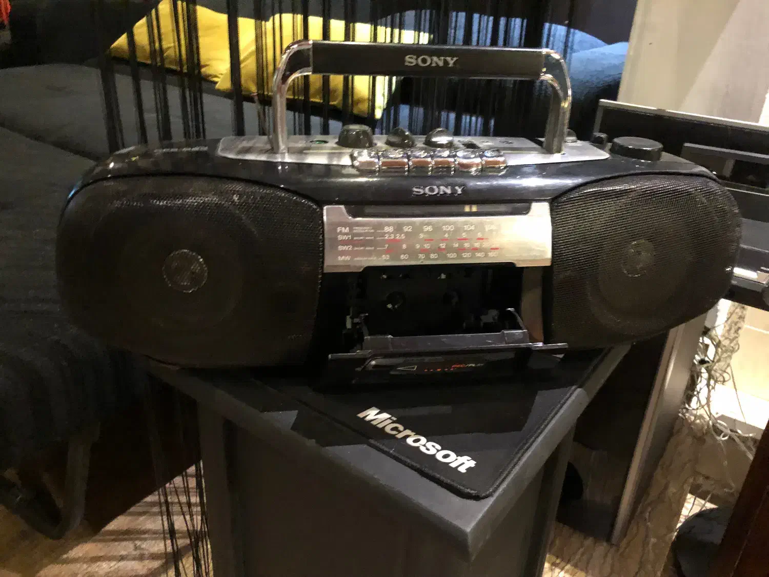 رادیو ظبط قدیمی برند Sony|سیستم صوتی خانگی|تنکابن, |دیوار