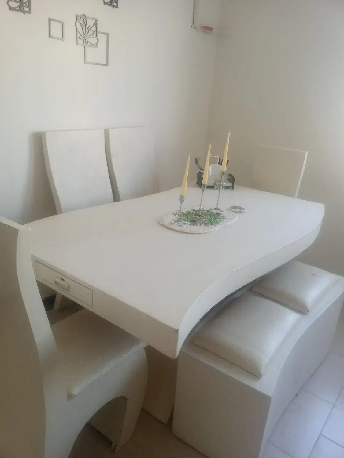 نهارخوری ۶نفره|میز و صندلی غذاخوری|هشتگرد, شهرک صبا سوله|دیوار