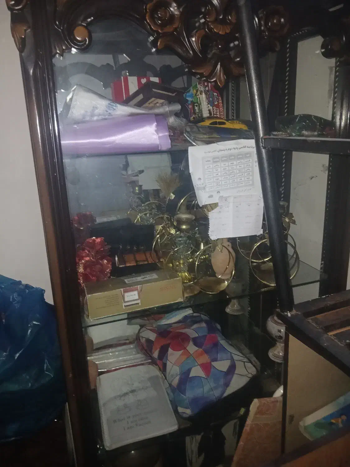 اینه|بوفه، ویترین، کنسول|قم, قلعه کامکار|دیوار