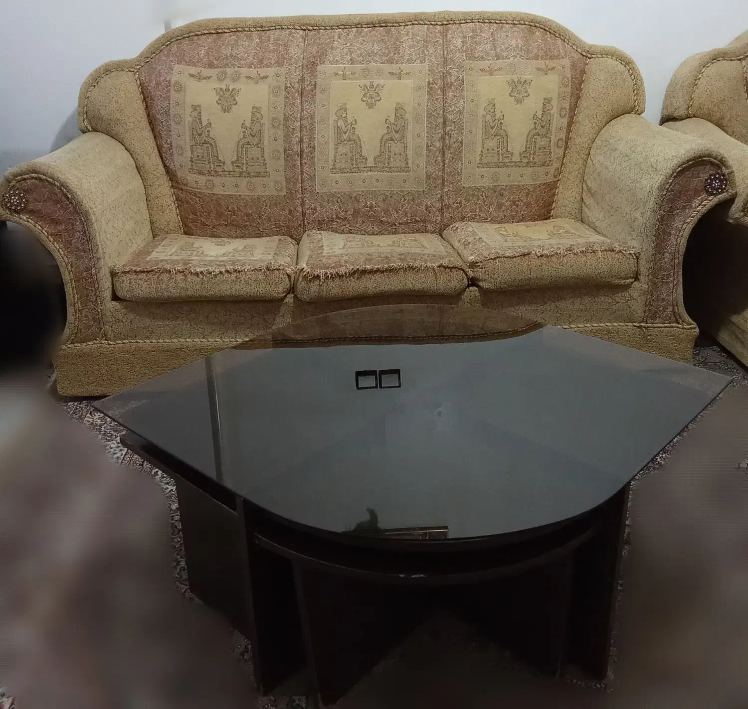 فروش مبل راحتی۷نفره مناسب خانه باغ|مبلمان خانگی و میز عسلی|خمین, |دیوار