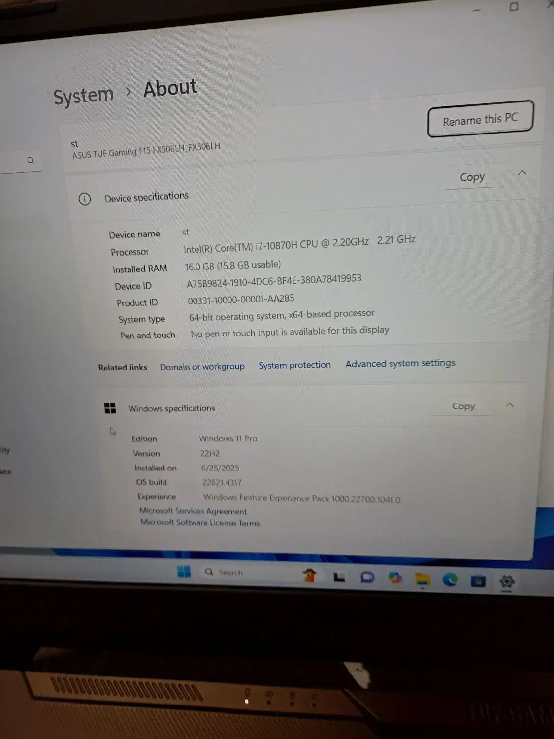 لپ تابasus i7 f15 gaming فوق العاده تمیز|رایانه همراه|قیدار, |دیوار