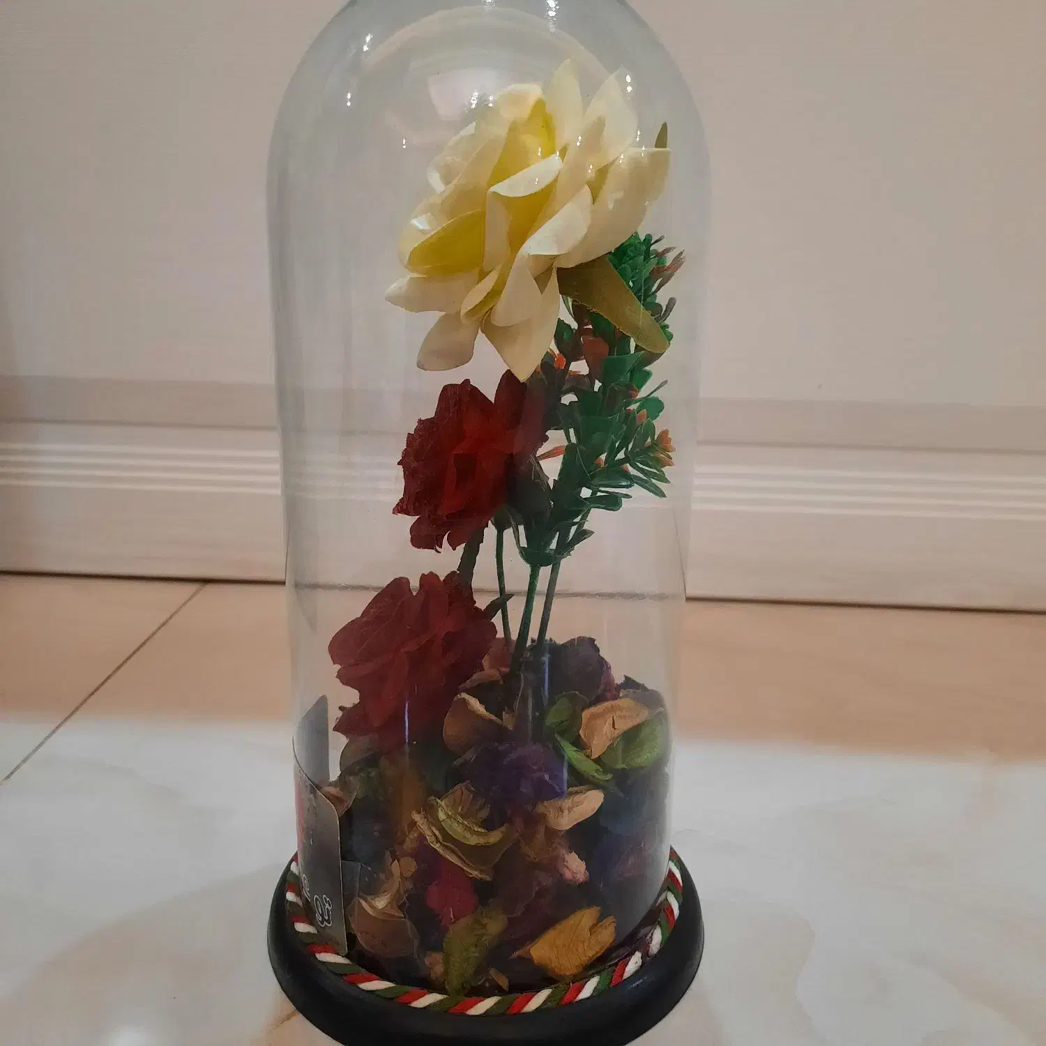 باکس گل شیشه ای مصنوعی مناسب هدیه|گل مصنوعی|رباطکریم, رباطکریم|دیوار