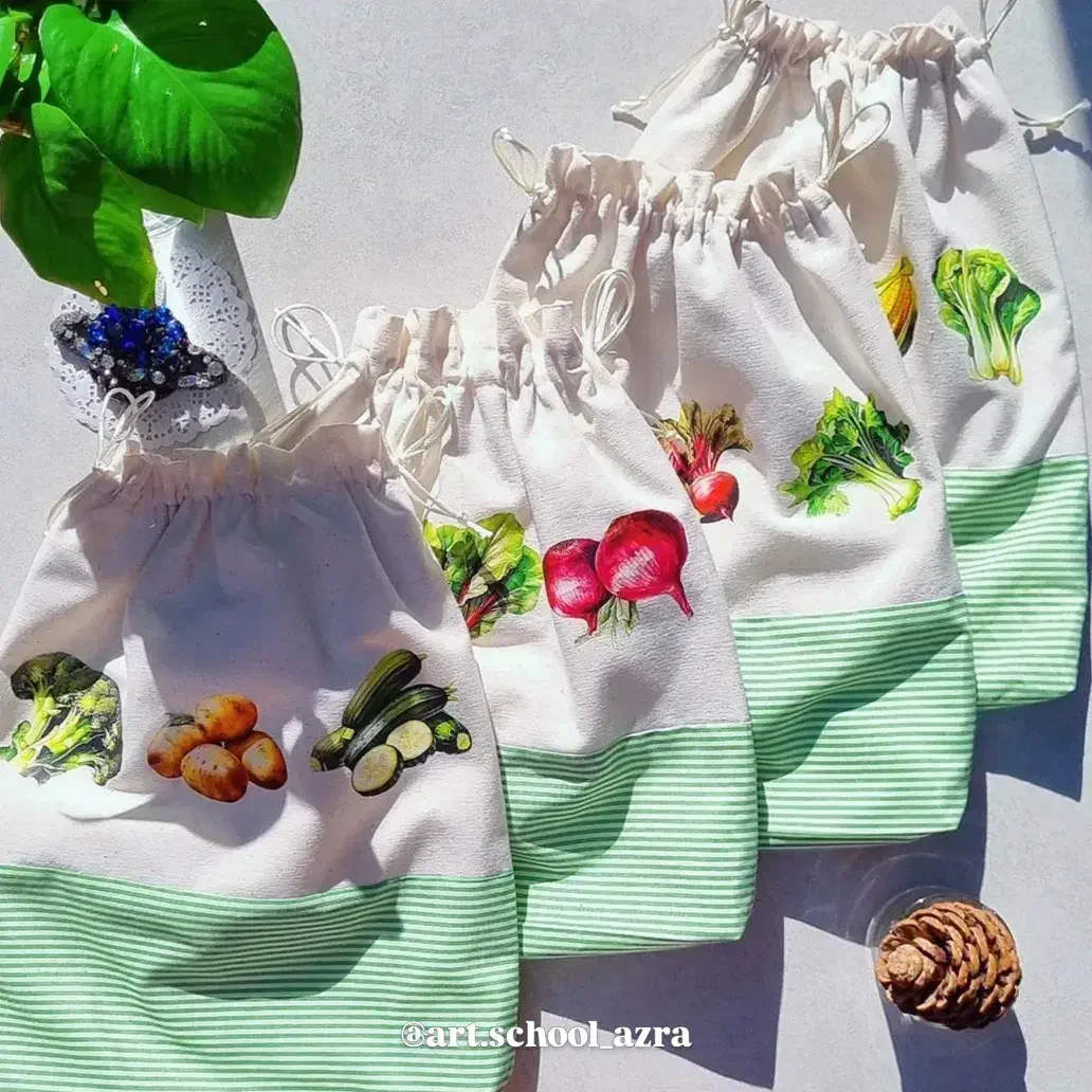 کیسه سه لایه سبزیجات و میوه|سفره، حوله، دستمال آشپزخانه|یاسوج, |دیوار