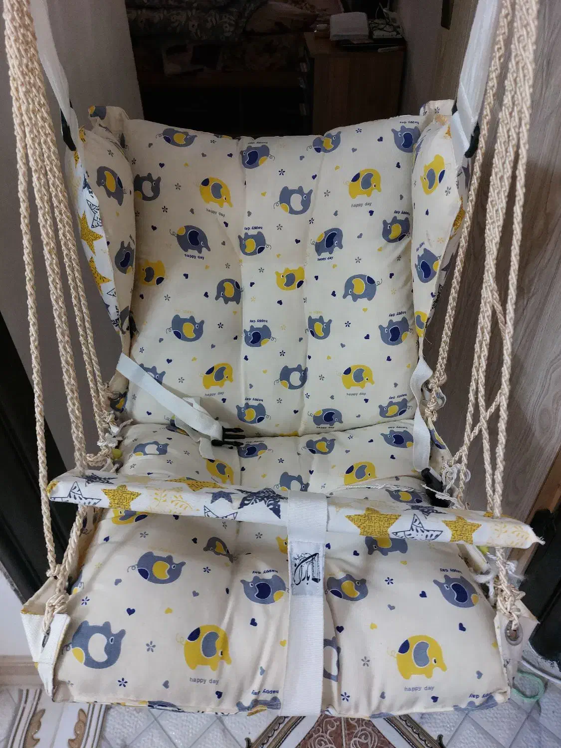 تاب ننویی ۶ طنابه(در حد نو)|اسباب و اثاث بچه|خمین, |دیوار