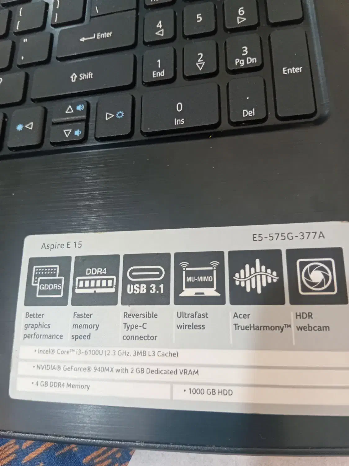 لپتاپ ایسر i3چ|رایانه همراه|آبادان, |دیوار