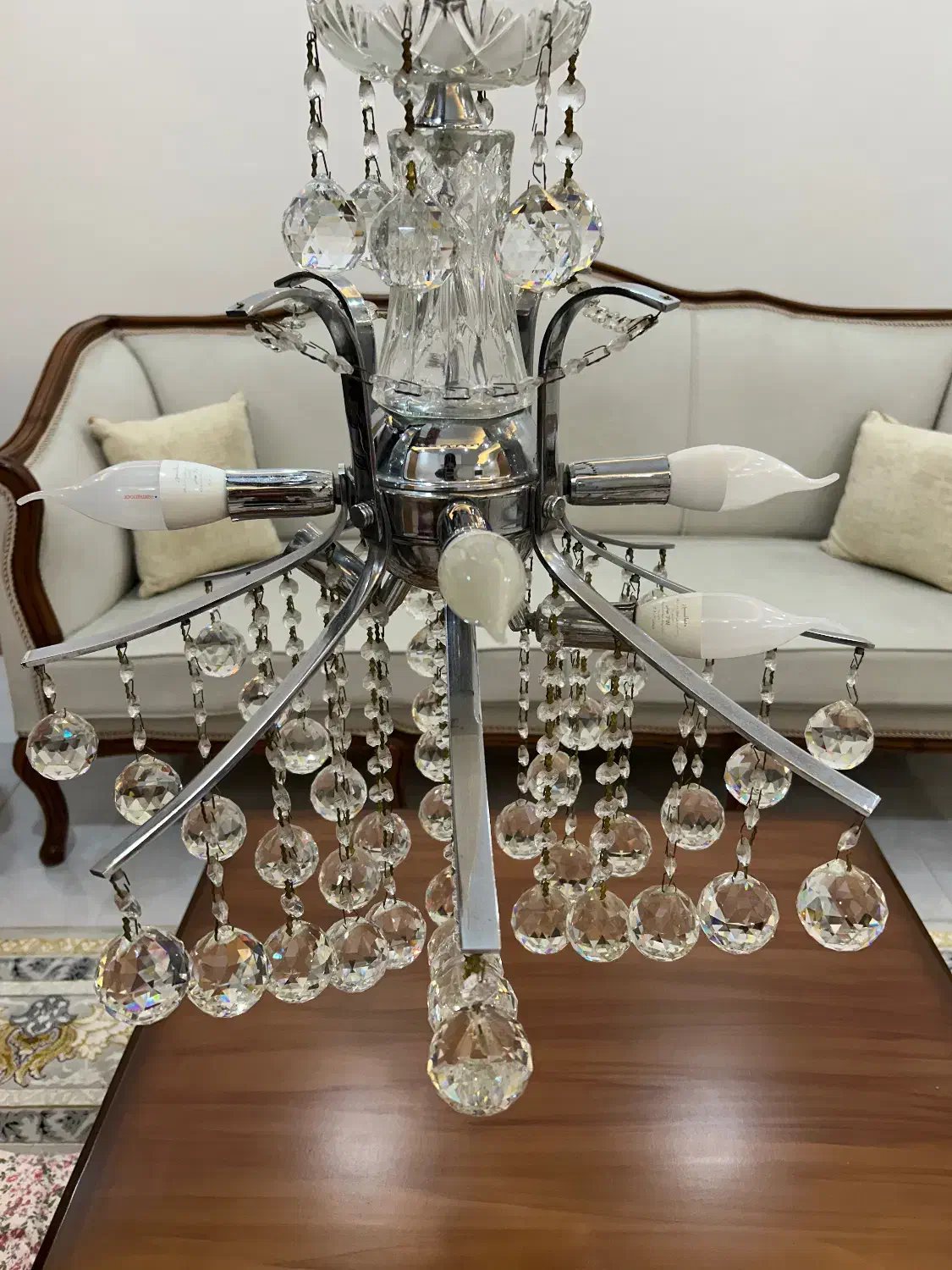 لوستر کریستالی|لوستر و چراغ آویز|محمدیه-قزوین, |دیوار