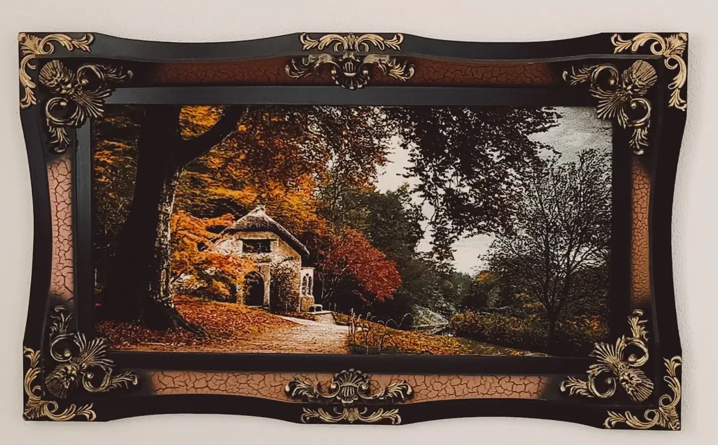 تابلو فرش زیبای پاییزی|تابلو فرش|خوانسار, |دیوار