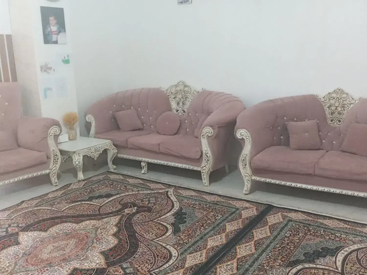 مبل 7نفره هرسین|مبلمان خانگی و میز عسلی|هرسین, |دیوار