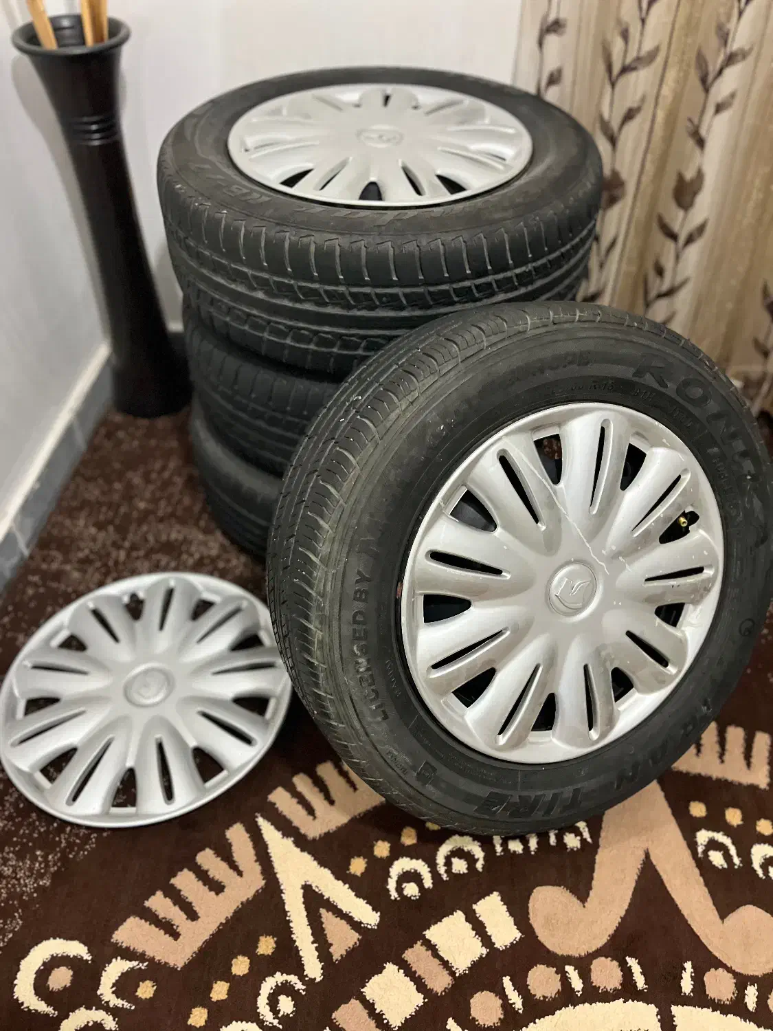 ۴جفت لاستیک سمند پرشیا ۴۰۵ بدون رینگوقالپاق|قطعات یدکی و لوازم جانبی|بندر امام خمینی, |دیوار