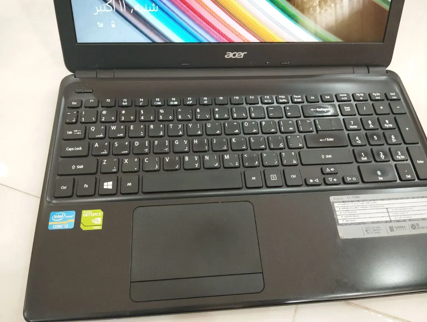 لب تاپ acer در حد نو تمیز|رایانه همراه|اهواز, نادری|دیوار