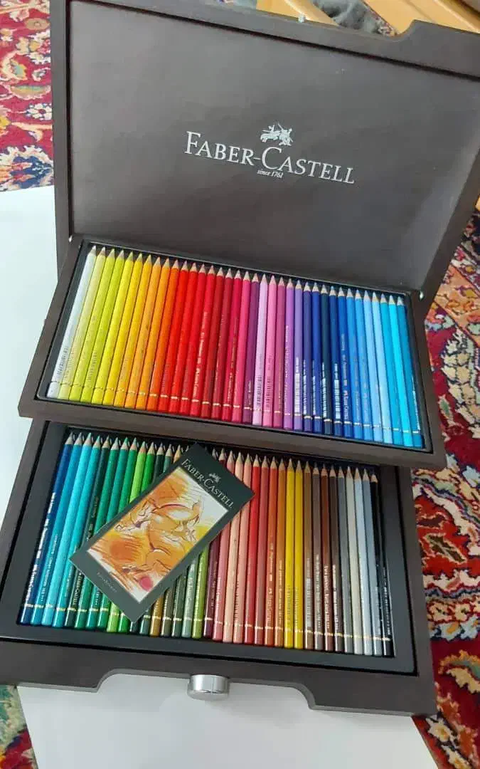 مداد رنگی فابر اصل ۷۲ رنگ جعبه چوبی|لوازم التحریر|تهران, بهار|دیوار