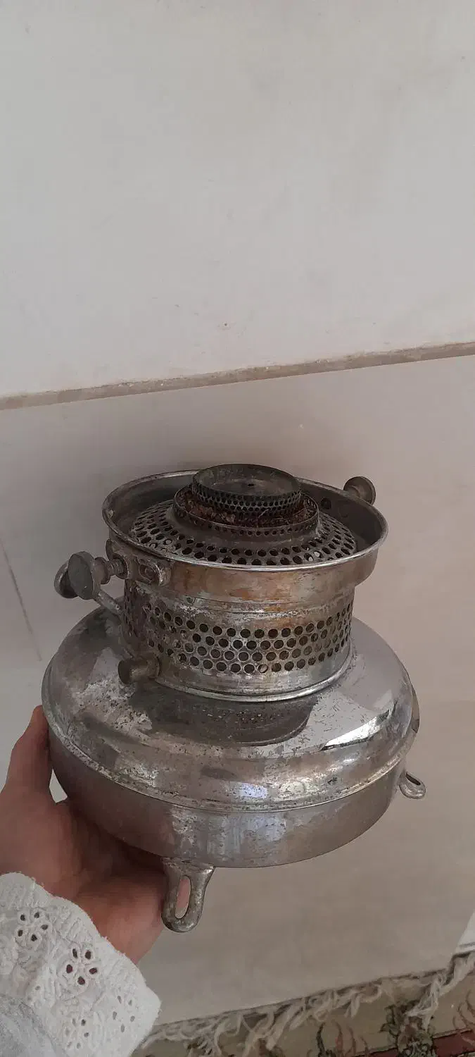 ته سماور نفتی عتیقه قدمت حداقل ۹۵ سال|کلکسیون اشیاء عتیقه|مشهد, فاطمیه|دیوار