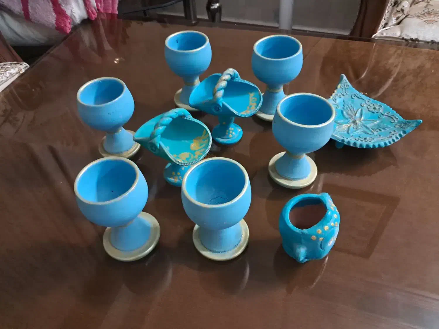 ظرف هفت سین سفالی، ظروف هفت سین|صنایع دستی و سایر لوازم تزئینی|تهران, خلیج فارس|دیوار