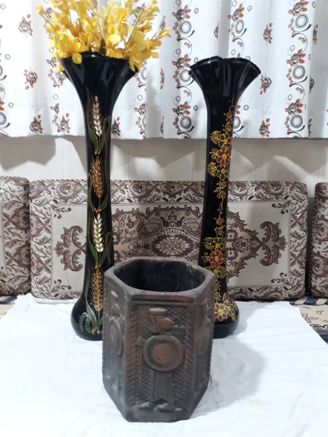 گلدان در حد نو|صنایع دستی و سایر لوازم تزئینی|گرگان, |دیوار