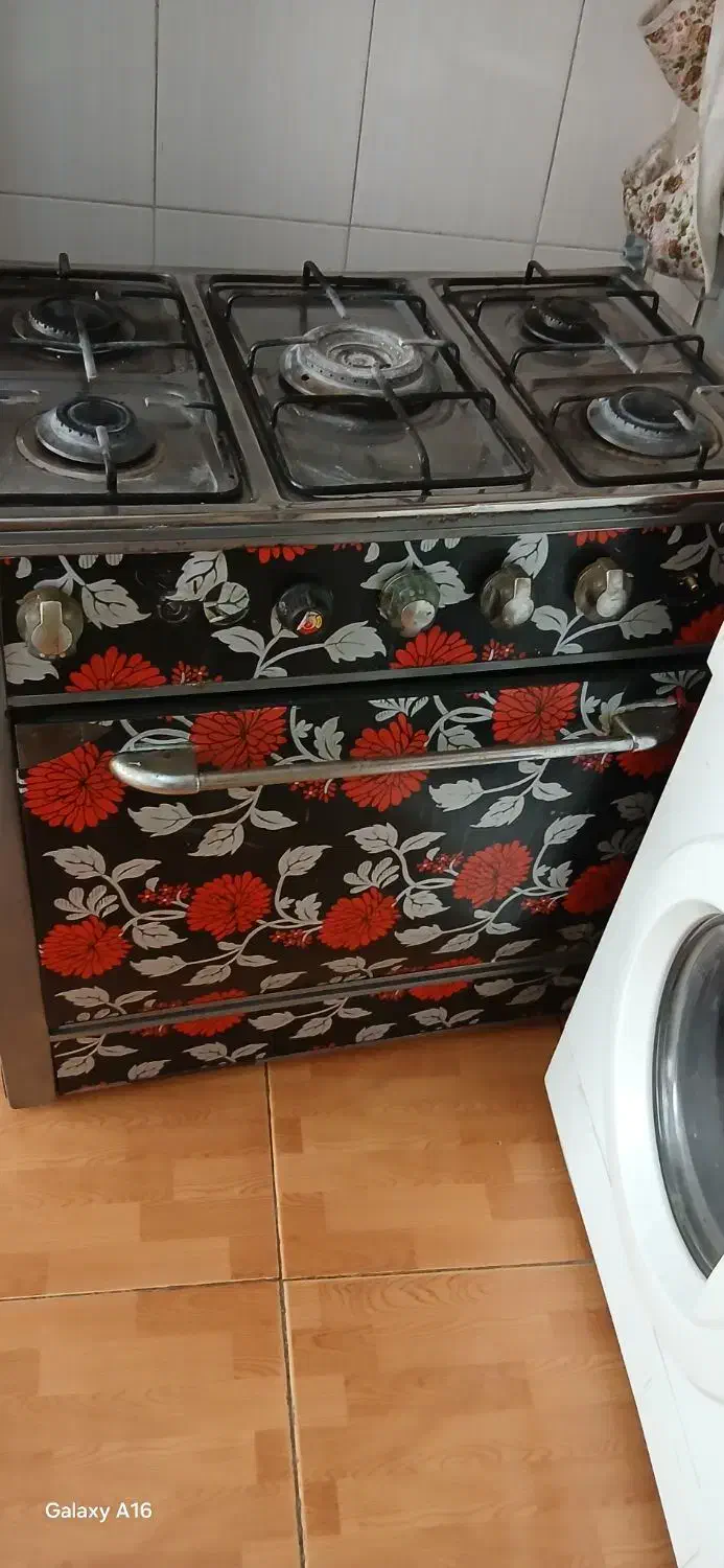 اجاق گازاستیل پنج شعله|اجاق گاز و لوازم برقی پخت‌وپز|سهند, |دیوار