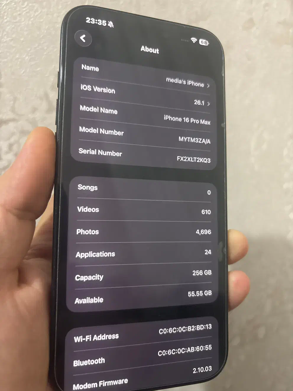 iphone 16 pro max 256 -zaa|موبایل|تهران, شارق|دیوار