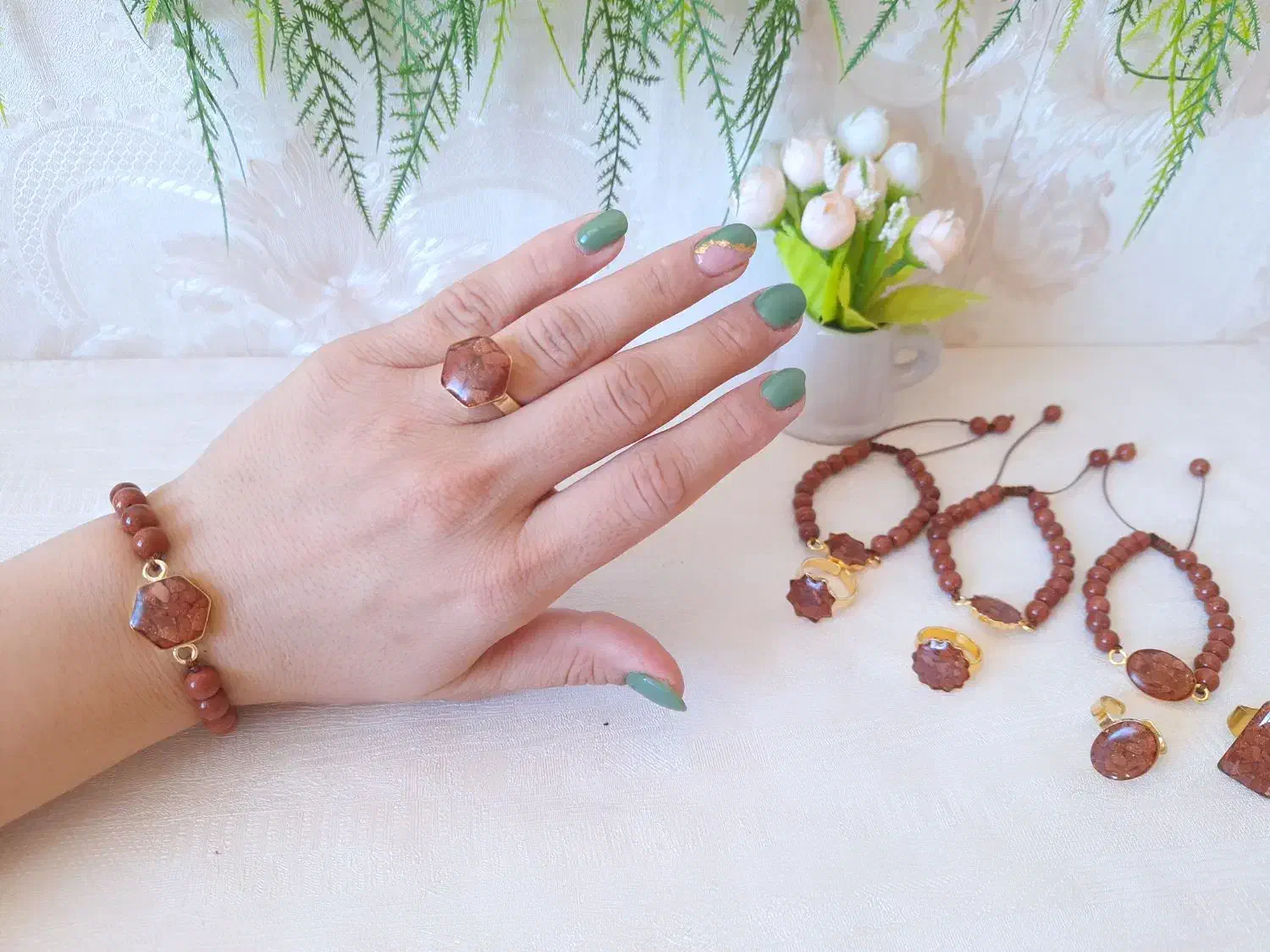 دستبند و انگشتر رنگ ثابت|بدلیجات|سنندج, |دیوار