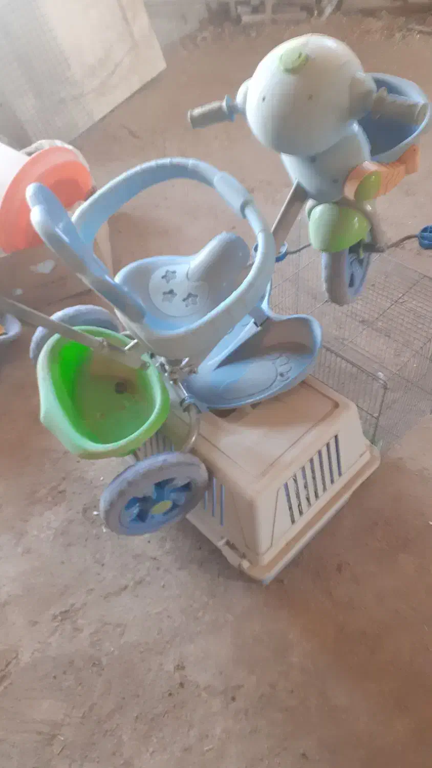 سه چرخه کودک قفس|اسباببازی بچه|سهند, |دیوار