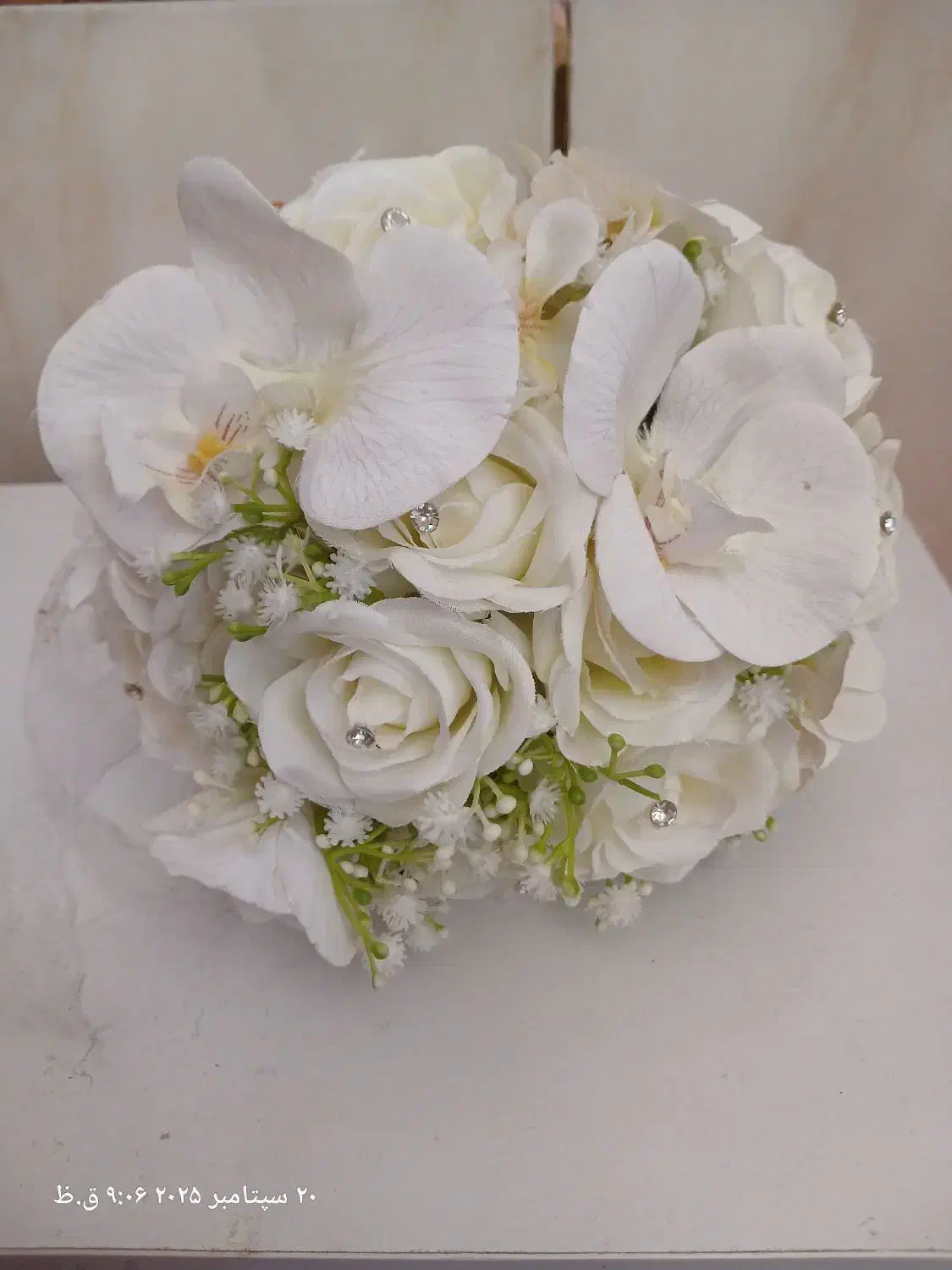 دسته گل عروس|گل مصنوعی|داراب, |دیوار