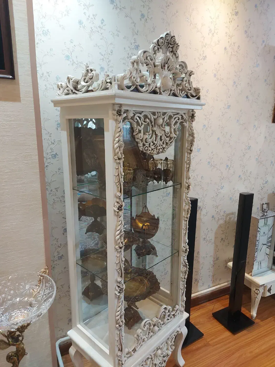 بوفه منبت کاری چوب راش|بوفه، ویترین، کنسول|اردبیل, |دیوار