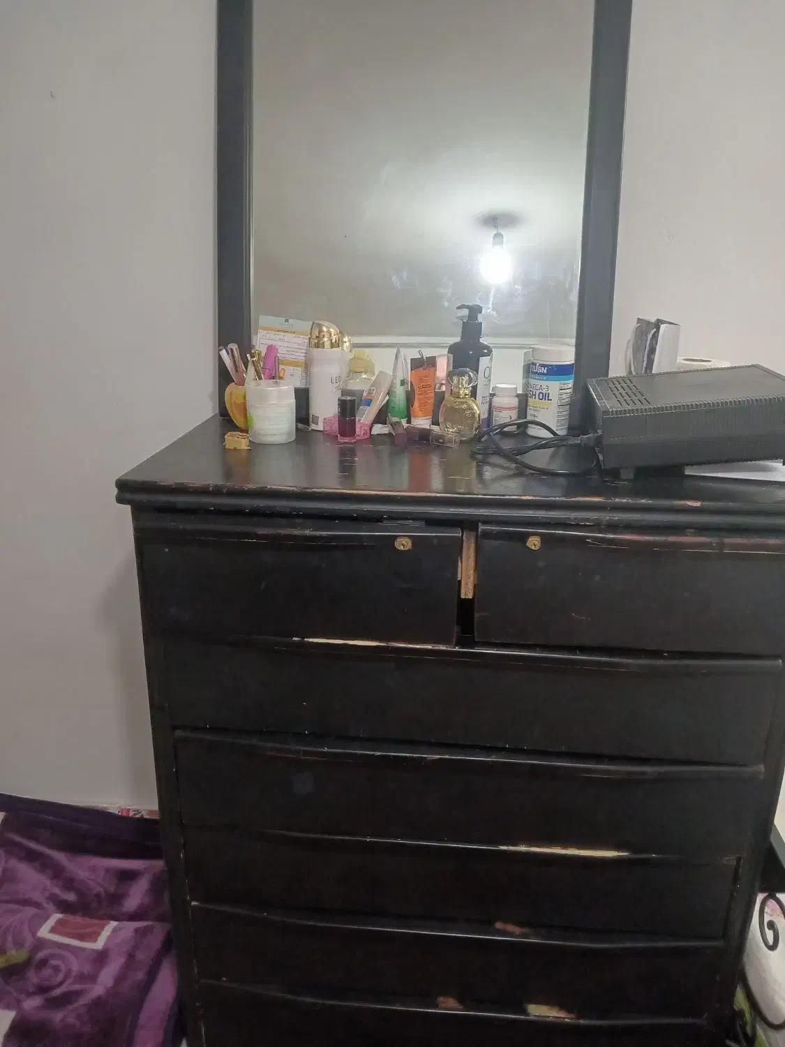 دراور ۷ قفسه با ایینه|بوفه، ویترین، کنسول|شاهرود, |دیوار