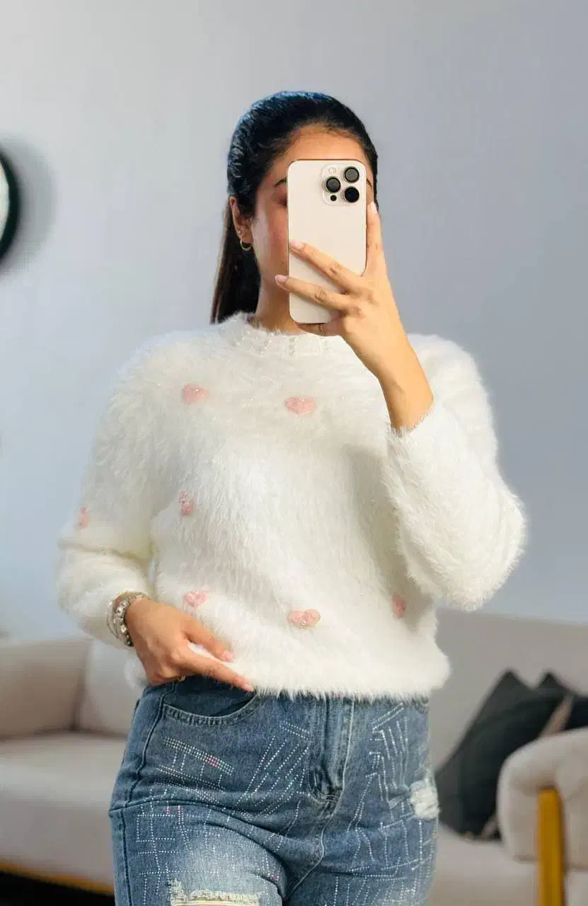 بافت سفید موهر|لباس|قشم, |دیوار