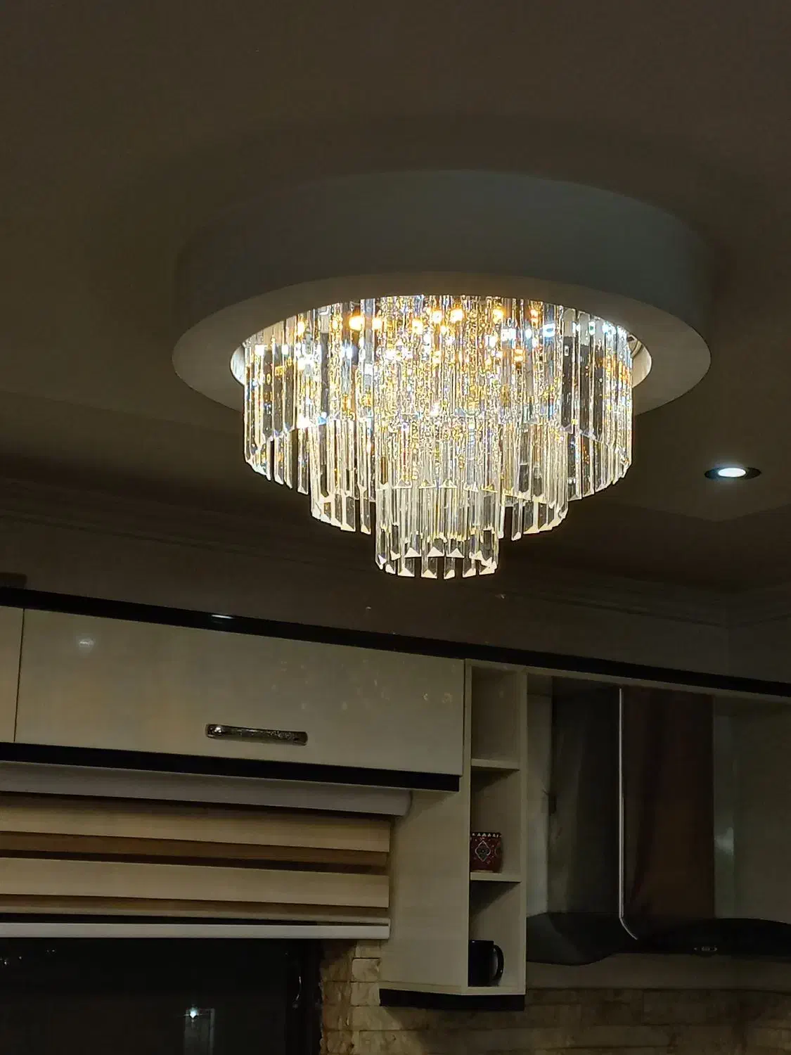 لوستر مدل کاردی ۳طبقه سایز ۵۰|لوستر و چراغ آویز|آمل, |دیوار