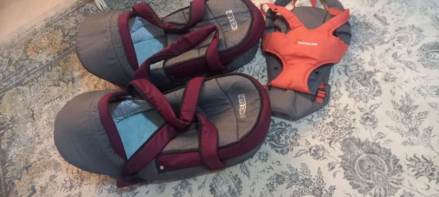 ساک حمل نوزاد وآغوشی در حد نو باقیمت مناسب|اسباب و اثاث بچه|محمدشهر, سیدآباد|دیوار