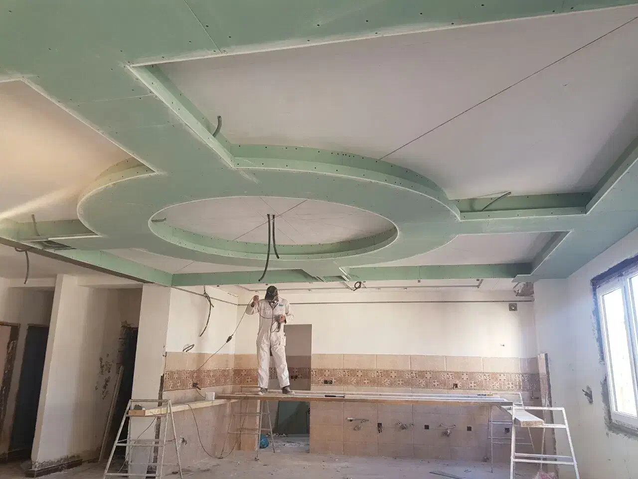 نقاشی ساختمان.کناف کفپوش ماربل شیت ترمووال و...|خدمات پیشه و مهارت|لاهیجان, گلستان|دیوار