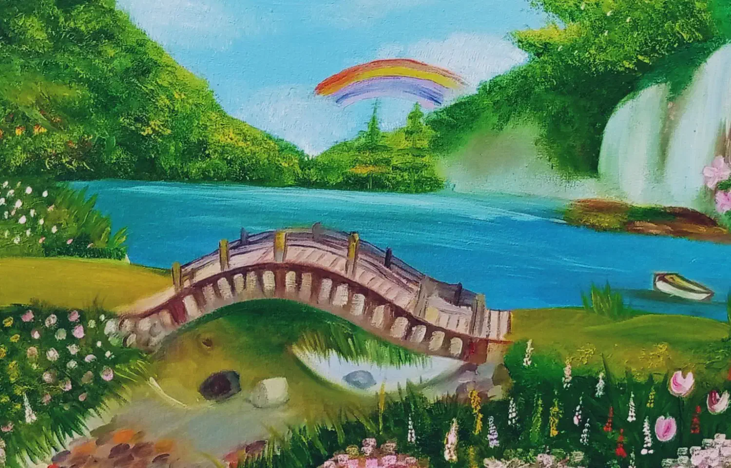 تابلو رنگ روغن طرح طبیعت|تابلو، نقاشی، عکس|ارومیه, |دیوار