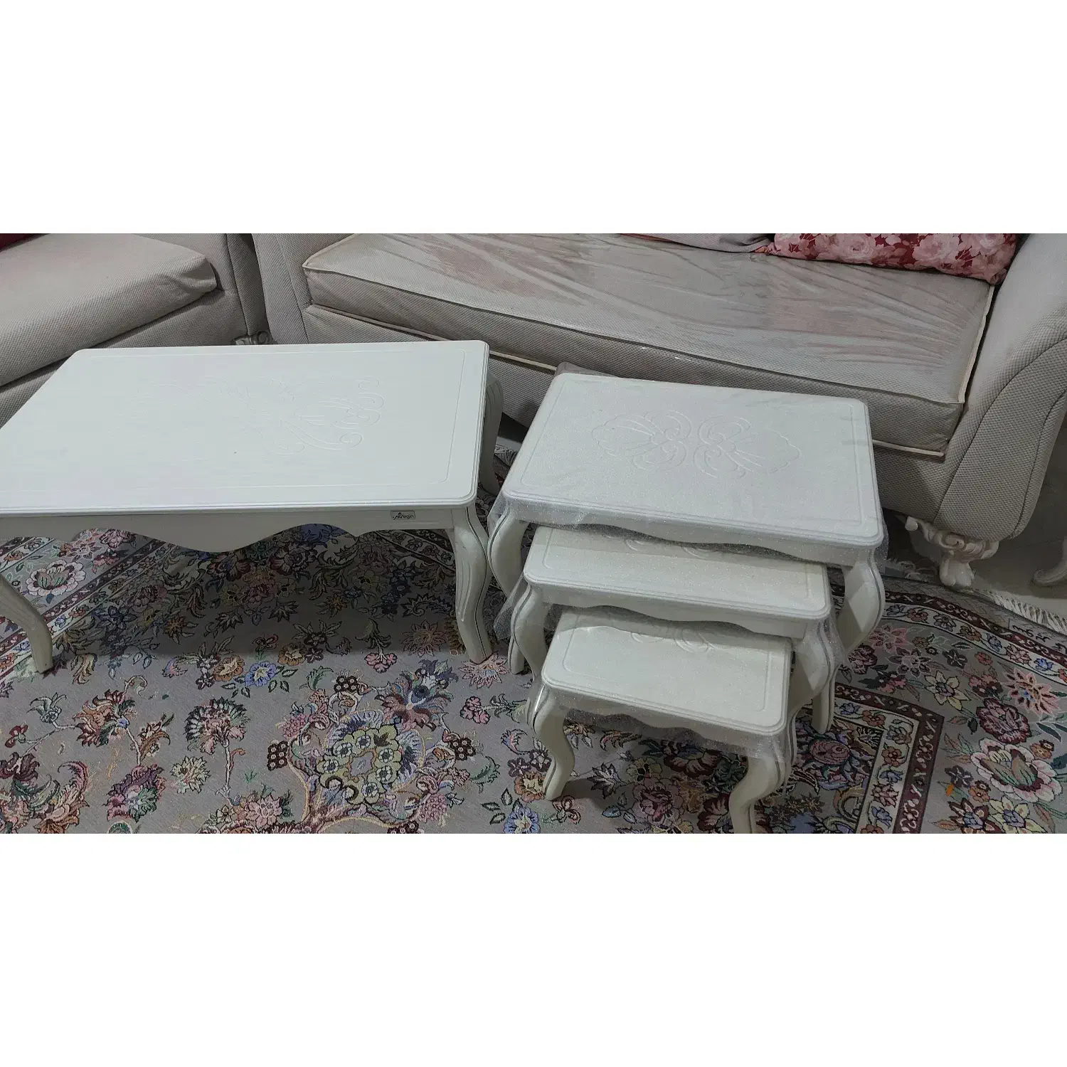 مبل ۷ نفره کار کرده|مبلمان خانگی و میز عسلی|محلات, |دیوار