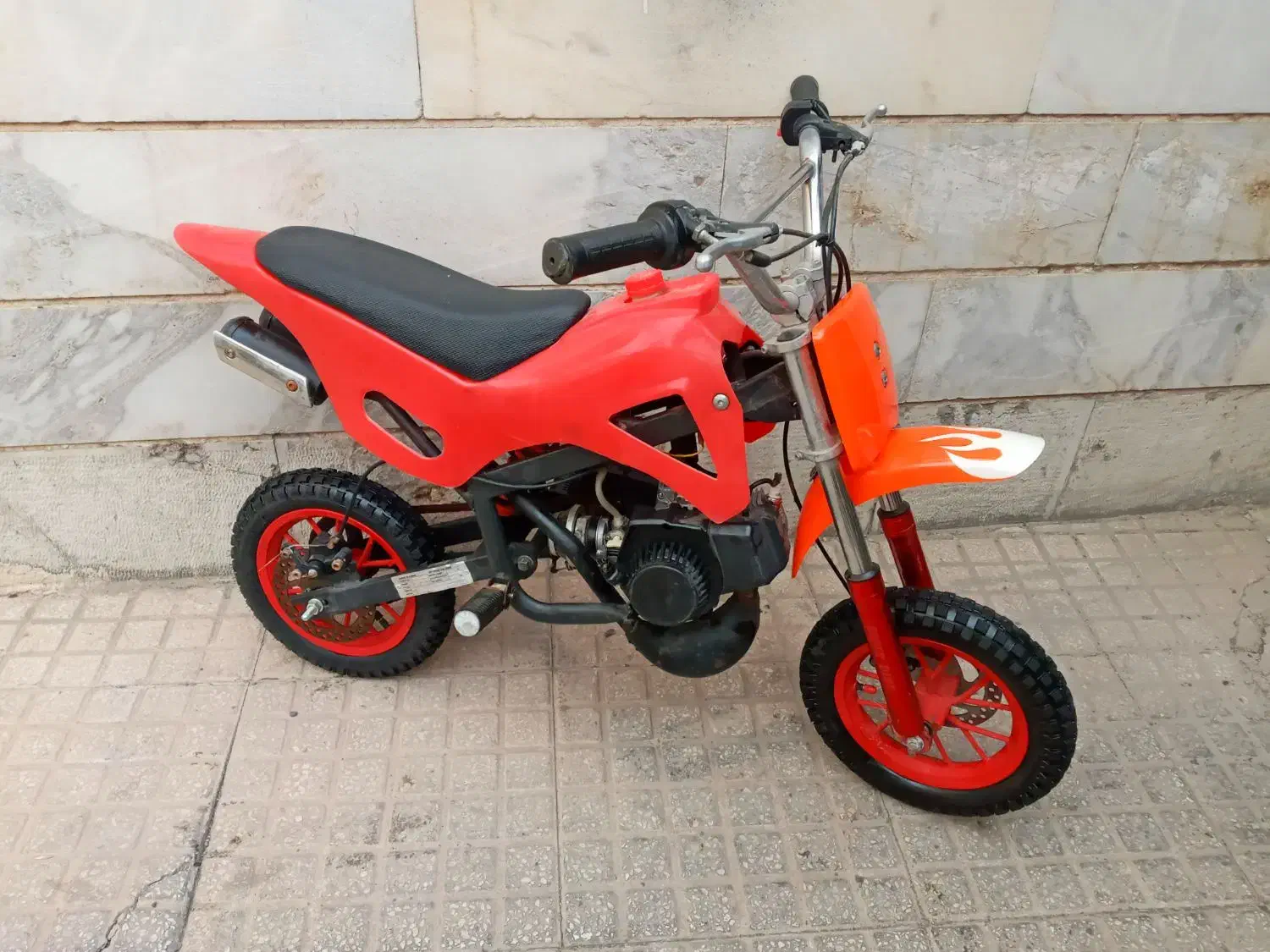 موتور مینی کراس 50ccبنزینی روشن در حد خشک|موتورسیکلت|تهران, شهر زیبا|دیوار