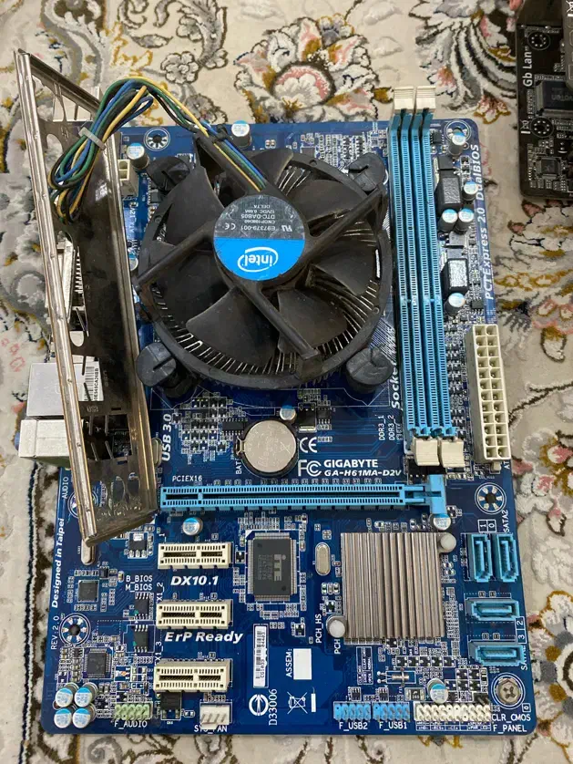 مادربرد h61 با فن cpu|قطعات و لوازم جانبی رایانه|تهران, علم و صنعت|دیوار