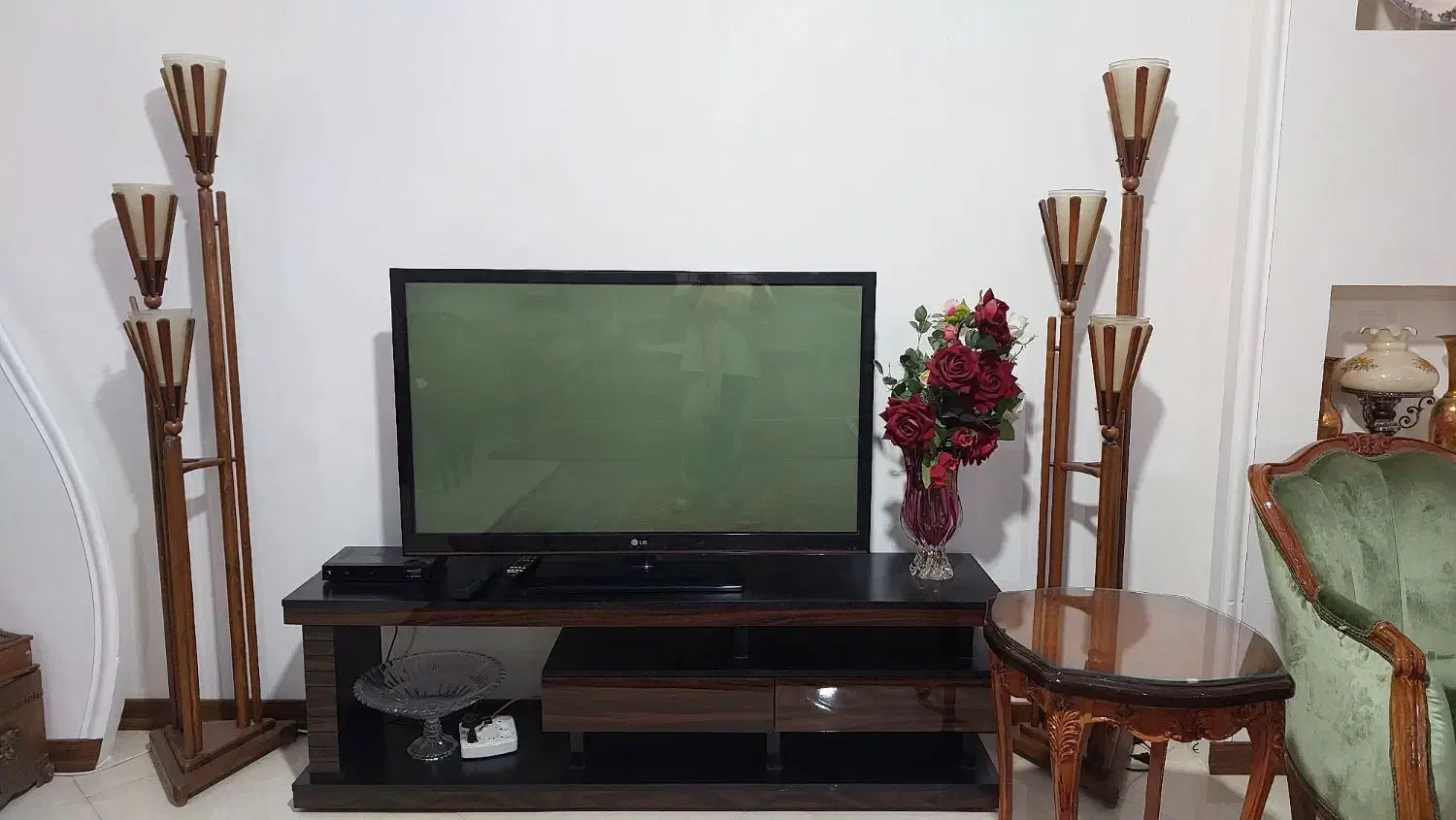 آباژور ایستاده چوبی|چراغ خواب و آباژور|اندیشه, شهرک مریم|دیوار