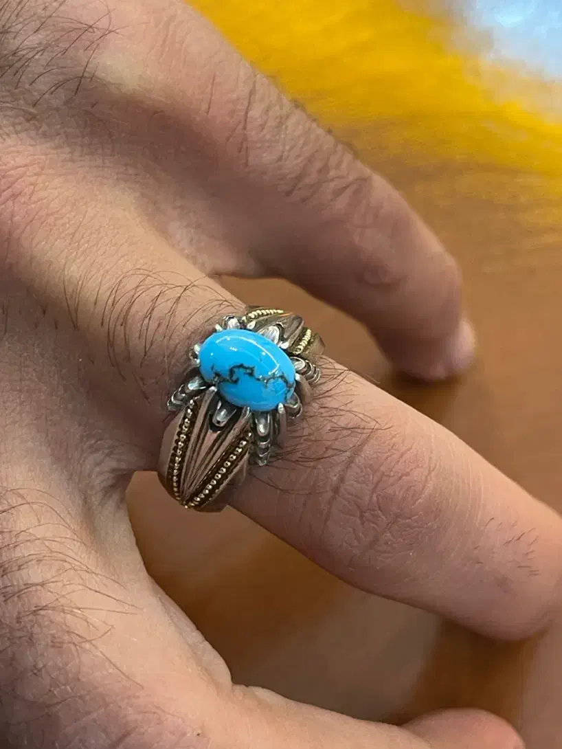 انگشتر فیروزه مصور علی اصل نیشابور فروش فوری|جواهرات|ری, شهرری|دیوار