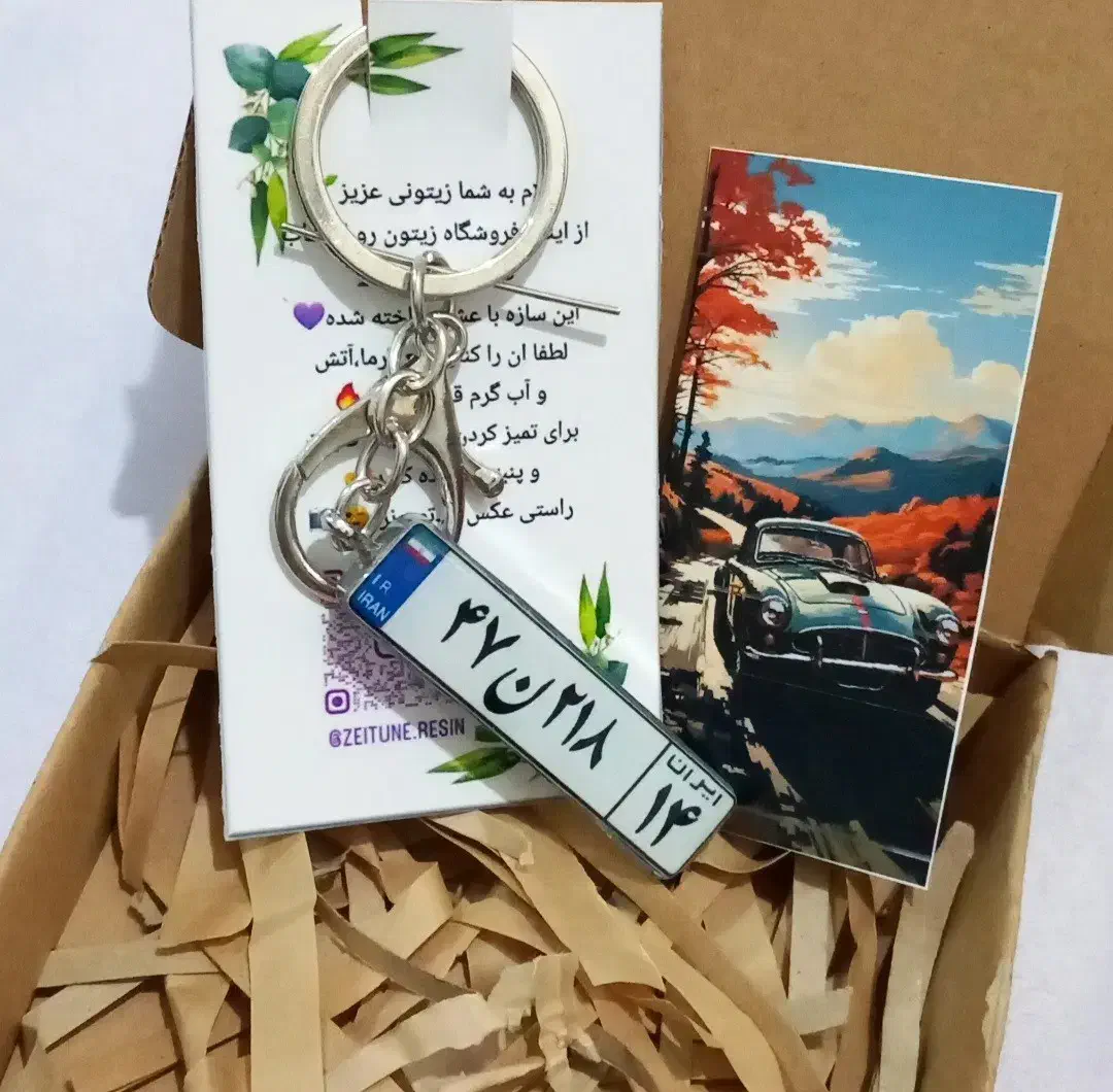 جاسوئیچی پلاک ماشین رزین|صنایع دستی و سایر لوازم تزئینی|امیدیه, |دیوار