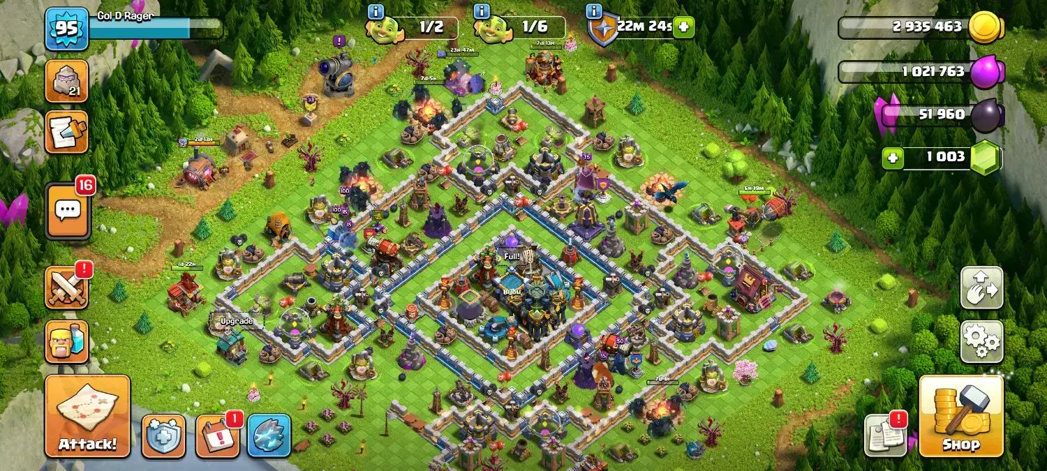 اکانت بازی کلش آف کلنز تان ۱۷|کنسول، بازی ویدئویی و آنلاین|تهران, مهران|دیوار