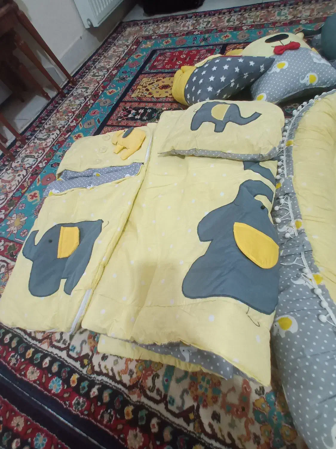 سرویس کامل خواب نوزاد باصندلی غذا|اسباب و اثاث بچه|پرند, فاز ۴|دیوار