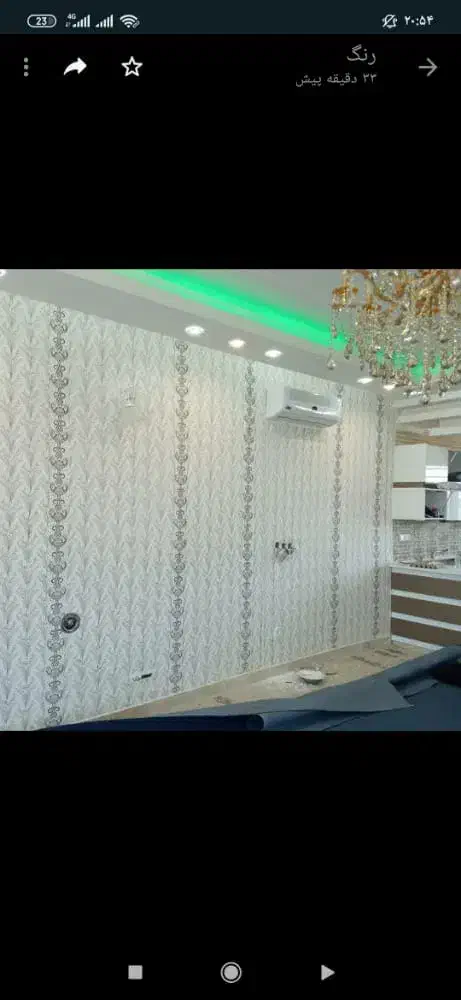 نقاشی ساختمان وطرح کاغذدیواری|خدمات پیشه و مهارت|سیرجان, |دیوار