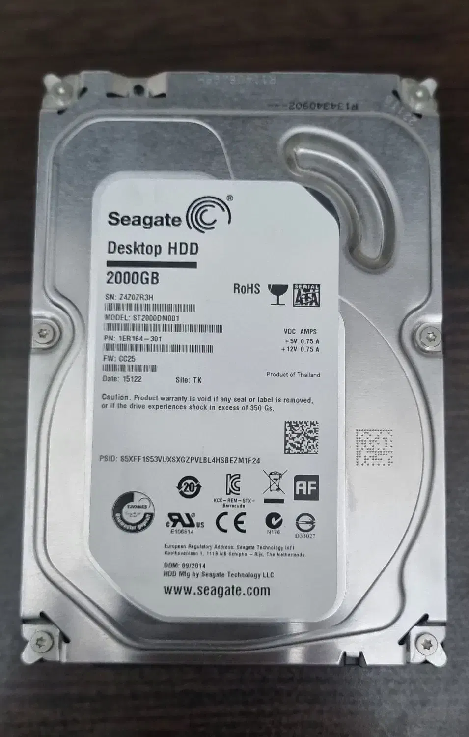 هارد اینترنال ۳.۵ اینچی ۲ ترابایت H.D.D مدلseagate|قطعات و لوازم جانبی رایانه|تهران, سعادت‌آباد|دیوار